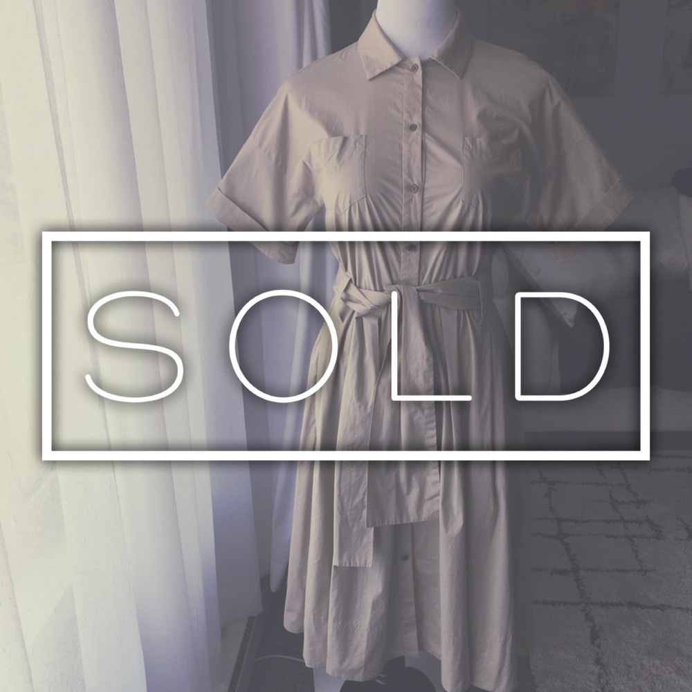 Banana Republic Khaki Safari Full Shirtdress 4